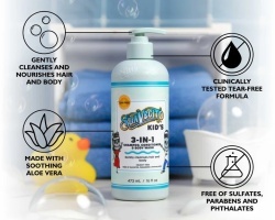 Sampon balsam gel dus pentru copii Suavecito kids 3 in 1 shampoo conditioner body wash 473 ml - Img 4