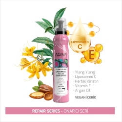 Spuma de par Agiva Ylang Ylang Lıpozom C Pro Care Hair Mousse 200 ml - Img 3