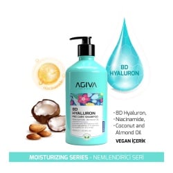 Sampon pentru hidratare Agiva 8D Hyoluron Pro Care Shampoo 1000 ml - Img 2