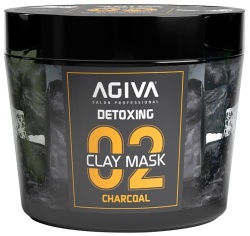 Masca clay pentru fata Agiva Peeling Carbon-Clay Detoxing Mask 300 ml