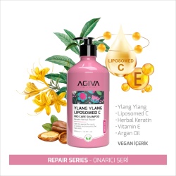 Sampon pentru reparare Agiva Ylang Ylang Lıpozom C Pro Care Shampoo 500 ml - Img 3