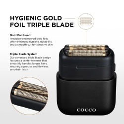 Shaver Cocco Impacto Black - articol profesional doar pentru frizeri si stilisti - Img 5