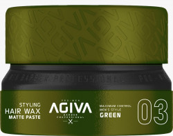 Ceara de par mata Agiva Styling Hair Wax Matte Paste - Green 155 Ml