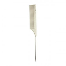 Pieptene par BFPEI49928 METALLIC PIN COMB WHITE