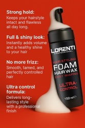 Spuma Ceara Lorenti hair foam wax 150 ml - Img 3