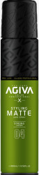 Fixativ cu finisare mata Agiva Hair Styling Spray Matte - Green 400 Ml