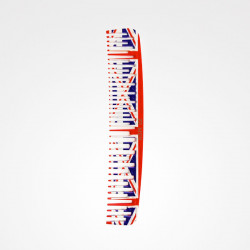 Pieptene par ZZPEI44489 STRAIGHT PIN DOUBLE COMB UNION JACK LINE N.4