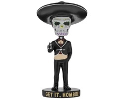 Suavecito mascota bobble head Calaca