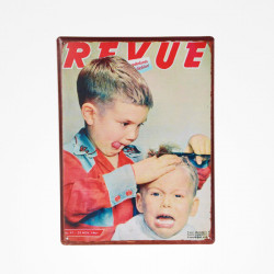 Tablou frizerie ZZACC44187 METALLIC SHEET VINTAGE BARBER SHOP N.1