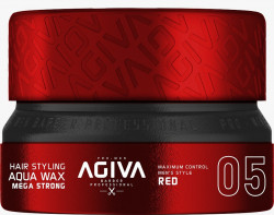 Ceara de par foarte puternica Agiva Styling Hair Wax Aqua Mega Strong - Red 155 Ml