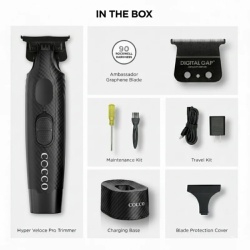 Masina de contur Cocco Hyper Veloce trimmer Carbon - articol profesional doar pentru frizeri si stilisti - Img 6