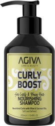 Sampon pentru bucle/par cret Agiva Curly Boost Nourishing Shampoo 250 ml
