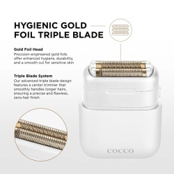 Shaver Cocco Impacto White - articol profesional doar pentru frizeri si stilisti - Img 5