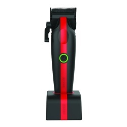 Masina de tuns Cocco Veloce Lite Clipper black/red - articol profesional doar pentru frizeri si stilisti