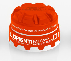 Pomada par lucioasa si fixare puternica Lorenti hair wax 01 shine and strong 150 ml