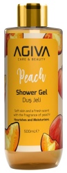 Gel de dus Agiva Care & Beauty Peach 500 ml