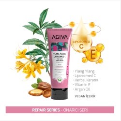 Masca de par Agiva Ylang Ylang Lıpozom C Pro Care Hair Cream 250 ml - Img 4