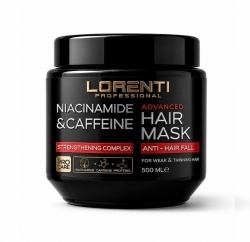 Masca impotriva caderii parului Lorenti hair mask Niacinamide & Caffeine 500 ml