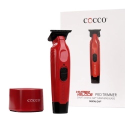 Masina de contur Cocco Hyper Veloce trimmer Red - articol profesional doar pentru frizeri si stilisti - Img 8
