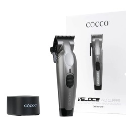 Masina de tuns Cocco Veloce Pro Grey - articol profesional doar pentru frizeri si stilisti - Img 4