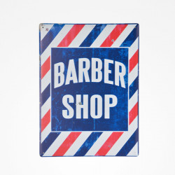 Tablou frizerie ZZACC44191 METALLIC SHEET VINTAGE BARBER SHOP N.5