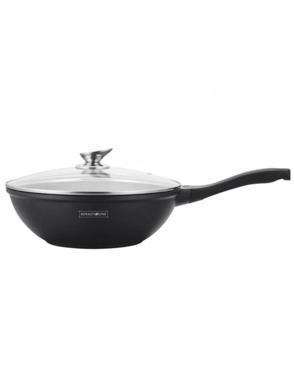 Tigaie Wok cu capac, marmorata 32 cm RL BW32-ML Royalty Line