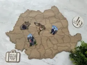 Harta Amintirilor România – Ramă Foto Personalizată cu Locațiile favorite - Img 2
