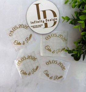 Sticker cu nume pentru piciorul paharului - Img 2