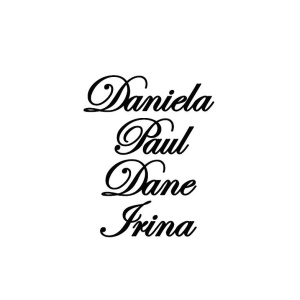Sticker cu nume pentru pahar