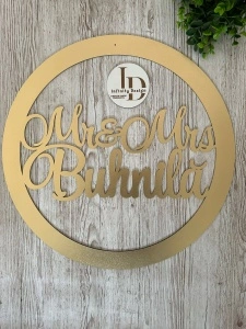 Nume pentru panou foto Mr & Mrs