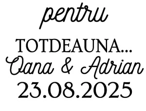 Sticker pentru oglindă ' pentru totdeauna'