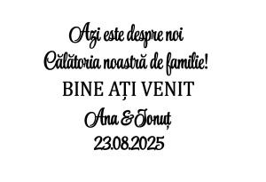 Sticker pentru oglindă "Azi este despre noi"