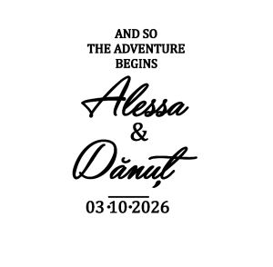 Sticker pentru oglindă 'and so the adventure begins'