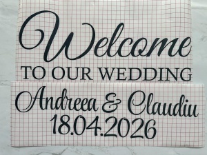 Sticker pentru oglindă 'Welcome to our wedding' - Img 5