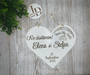 Save the date inimă