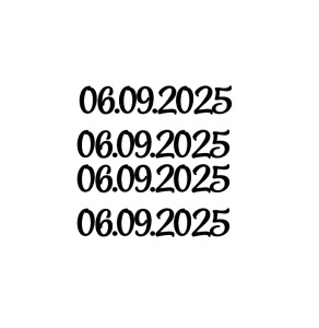 Sticker cu data evenimentului