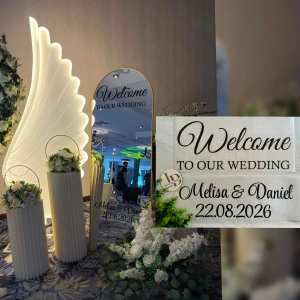 Sticker pentru oglinda 'Welcome to our wedding' - Img 2