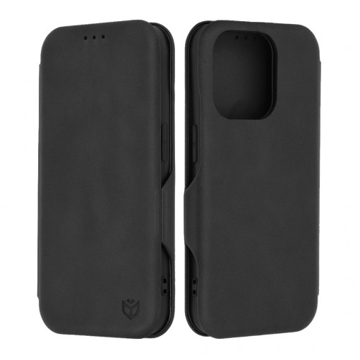 Husa telefon iPhone 15 Pro Techsuit Safe Wallet Plus, Black