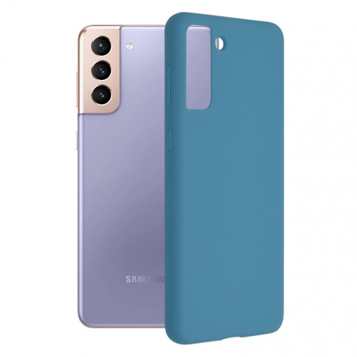 Husa telefon Samsung Galaxy S21 Plus 5G - Techsuit Soft Edge Silicone - Denim Blue
