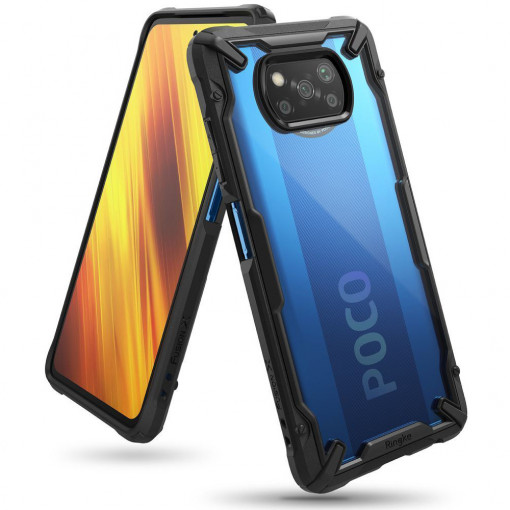 Husa telefon Xiaomi Poco X3 / Poco X3 NFC / Poco X3 Pro - Ringke Fusion X - Black