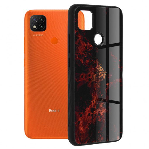 Husa telefon Xiaomi Redmi 9C / Redmi 9C NFC - Techsuit Glaze Series - Red Nebula