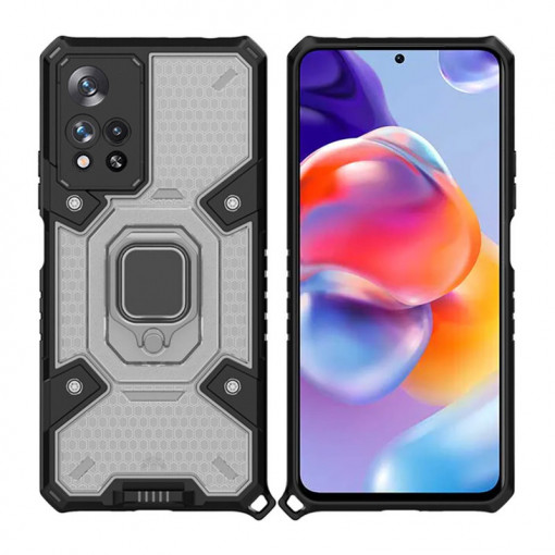 Husa telefon Xiaomi Redmi Note 11 Pro+ 5G - Techsuit Honeycomb Armor - Black