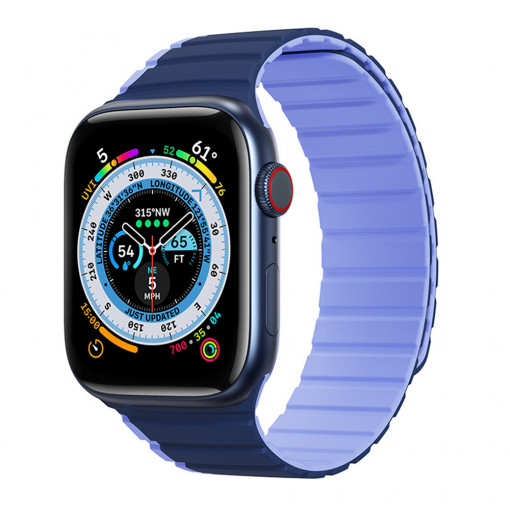 Curea pentru Apple Watch 1/2/3/4/5/6/7/8/SE/SE 2 (38/40/41mm) - Dux Ducis LD Series - Blue