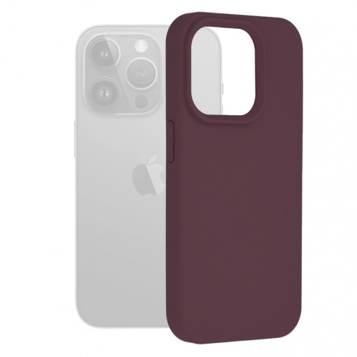 Husa telefon iPhone 15 Pro - Techsuit Soft Edge Silicone - Plum Violet