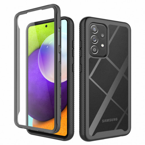 Husa telefon Samsung Galaxy A52 4G / A52 5G / A52s 5G + Folie - Techsuit Defense360 Pro - Black