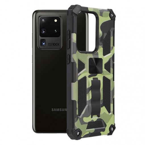 Husa telefon Samsung Galaxy S20 Ultra / S20 Ultra 5G - Techsuit Blazor Series - Camo Lime