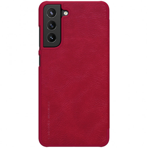 Husa telefon Samsung Galaxy S21 FE 5G - Nillkin QIN Leather Case - Red
