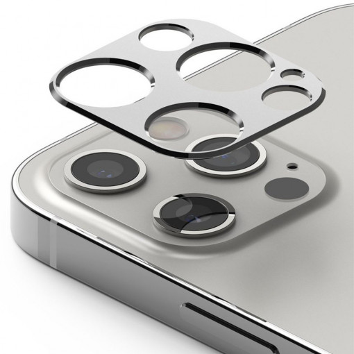 Protectie Camera pentru iPhone 12 Pro Max - Ringke Camera Styling - Silver