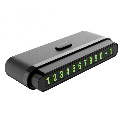 Suport Numar Auto Bord - Hoco One Click (CPH19) - Black
