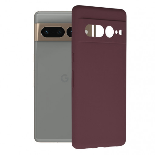 Husa telefon Google Pixel 7 Pro - Techsuit Soft Edge Silicone - Plum Violet